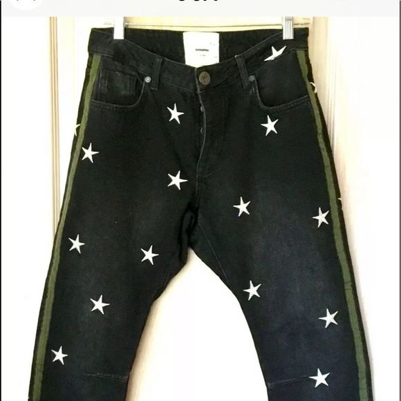 One Teaspoon Free People Jeans Saints Star Stripe - Picture 7 of 8